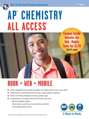 cover image of AP Chemistry All Access Book + Online + Mobile